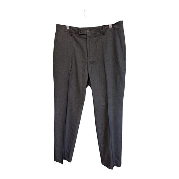 Kenneth Cole Reaction men’s dress pants grey pinstriped 34 32 - Picture 1 of 7
